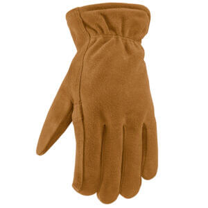 Men’s Split Leather Slip-On Winter Work Gloves