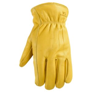 Men’s Cowhide Full Leather Slip-On Winter Work Gloves