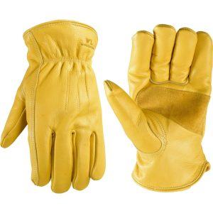 Men's Cowhide Insulated Shirred Wrist