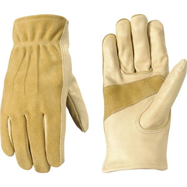 Women's Cowhide Leather Shirred Wrist