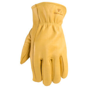 Men's Cowhide Full Leather Slip-On Work Gloves