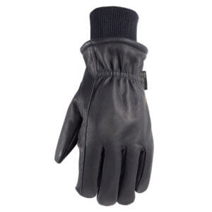 Men’s Black HydraHyde Leather Winter Work Gloves