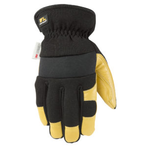Men’s Hybrid Leather Palm Stretch Winter Work Gloves