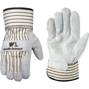 Men's Cowhide Leather Palm with Safety Cuff