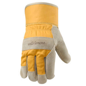 Women's Heavy Duty Cowhide Leather Palm Work Gloves