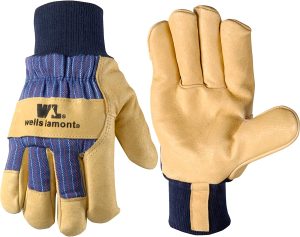White Mule Insulated Cowhide Leather Glove