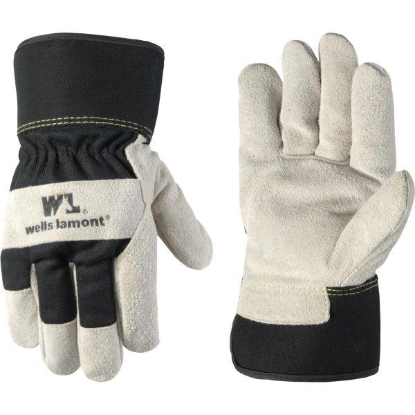 Men's Cowhide Leather Insulated Shirred Wrist