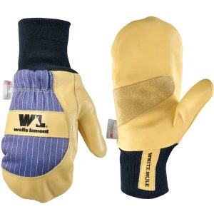 Men's Cowhide Leather Insulated Knit Wrist
