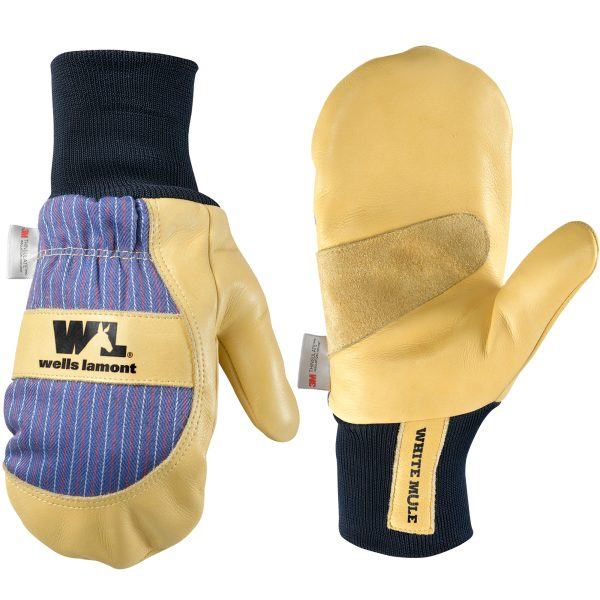 Men's Cowhide Leather Insulated Knit Wrist