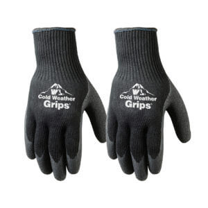 Men’s 2-Pack Thermal Knit Latex Grip Winter Gloves