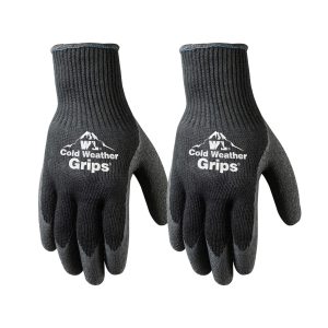 Men's 2-Pack Latex Coated Winter Lined Knit Wrist