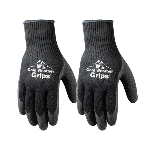 Men's 2-Pack Latex Coated Winter Lined Knit Wrist