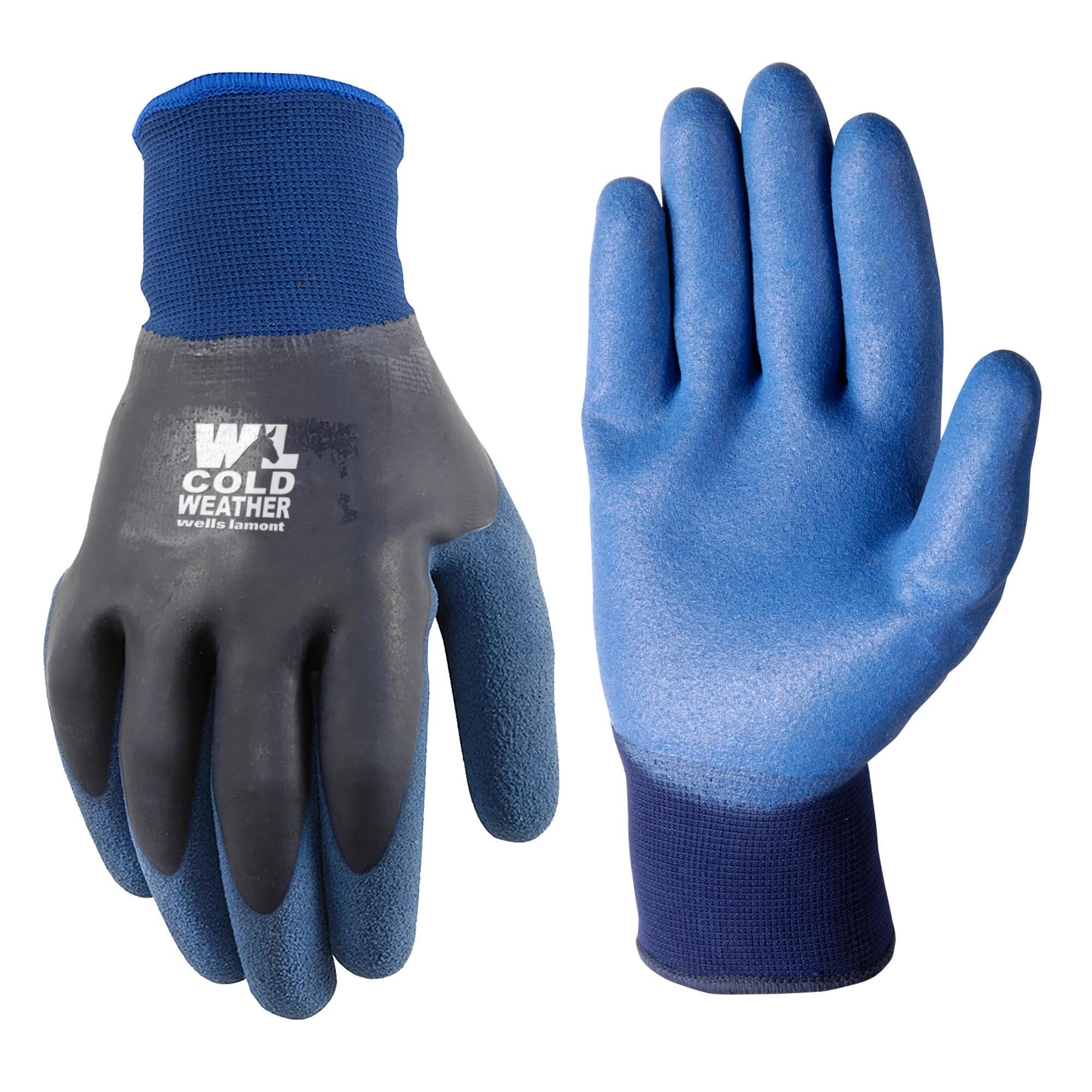 Men s Double Coated Latex Grip Winter Work Gloves Wells Lamont