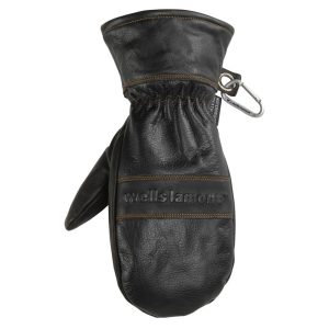 Men’s Black HydraHyde Leather Winter Mittens