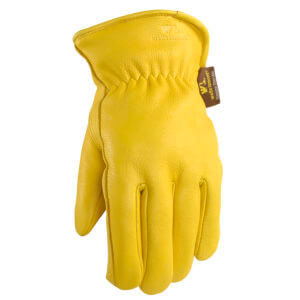 Men’s Deerskin Full Leather Slip-On Winter Gloves