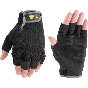 Men's Fingerless Synthetic Leather Adjustable Wrist