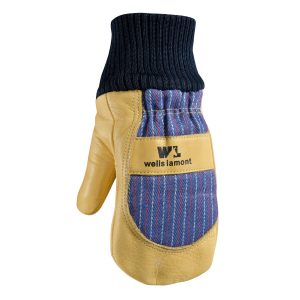 Kids Insulated Cowhide Leather Palm Mittens, Ages 7-12