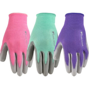 Women’s 3-Pack PU Coated Grip Gloves