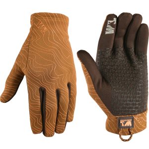 Outdoor Knit Stretch Grip Glove, Brown