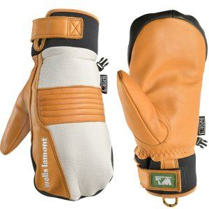 Outdoor HydraHyde Insulated Grain Cowhide DWR Hybrid Mitten